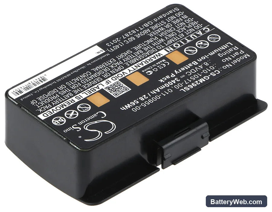Garmin GPSMAP 276 Replacement Battery, 8.4V, 3400mAh, Li-ion 2