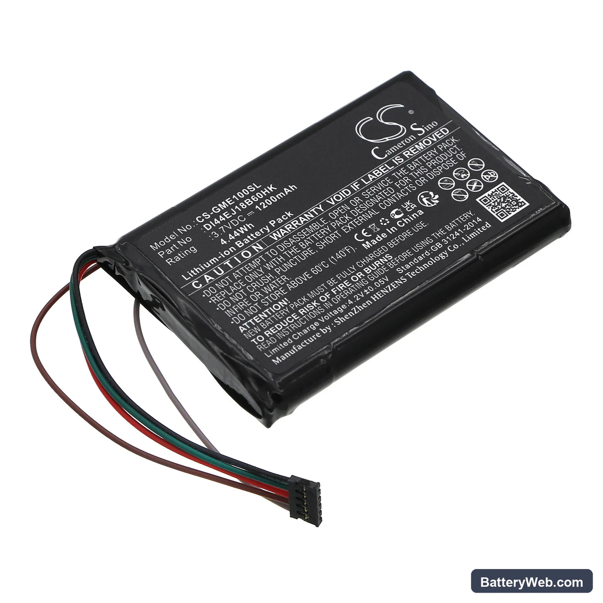 Garmin Edge 1000 Replacement Battery, 3.7V, 1200mAh, Li-ion 1