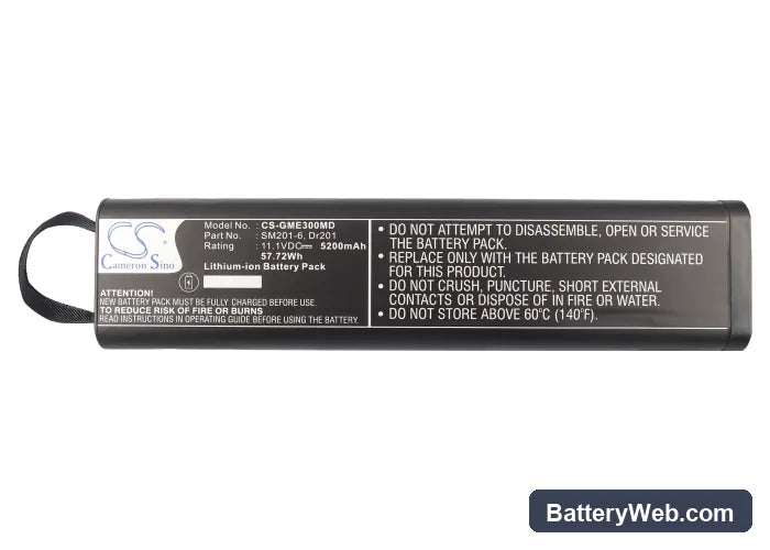 Tektronix REI DPA-7000 Replacement Battery, 11.1V, 5200mAh, Li-ion 5