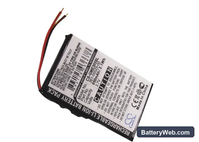 Garmin Edge 305 Replacement Battery, 3.7V, 850mAh, Li-ion 5