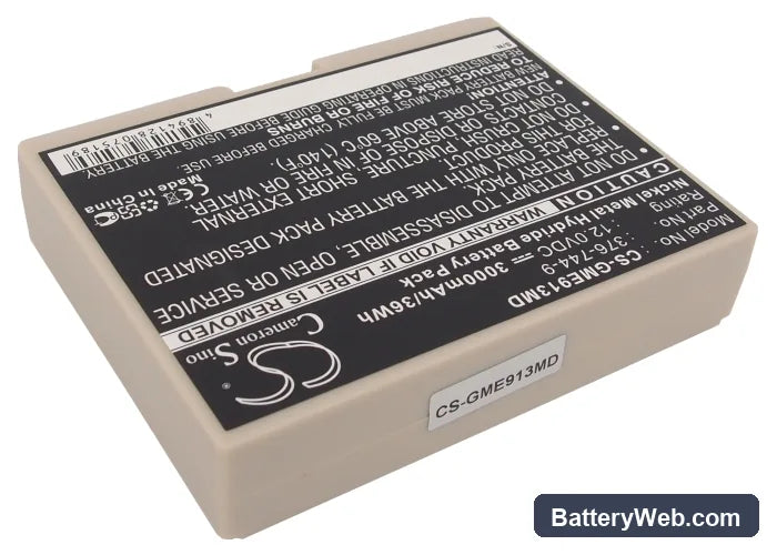 GE Hellige Defibrillator Replacement Battery, 12V, 3000mAh, Ni-MH 2