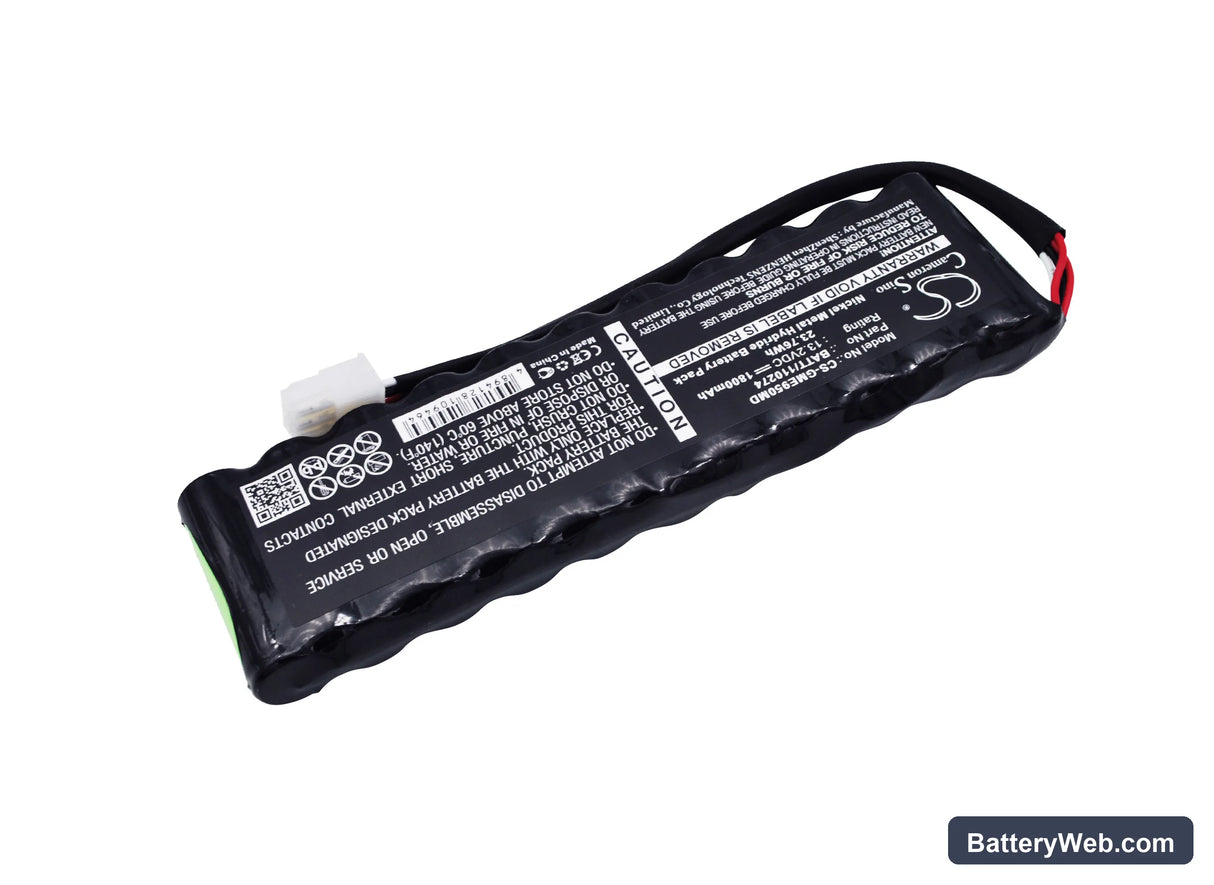 Marquette Solar 9500 Replacement Battery, 13.2V, 1800mAh, Ni-MH 2