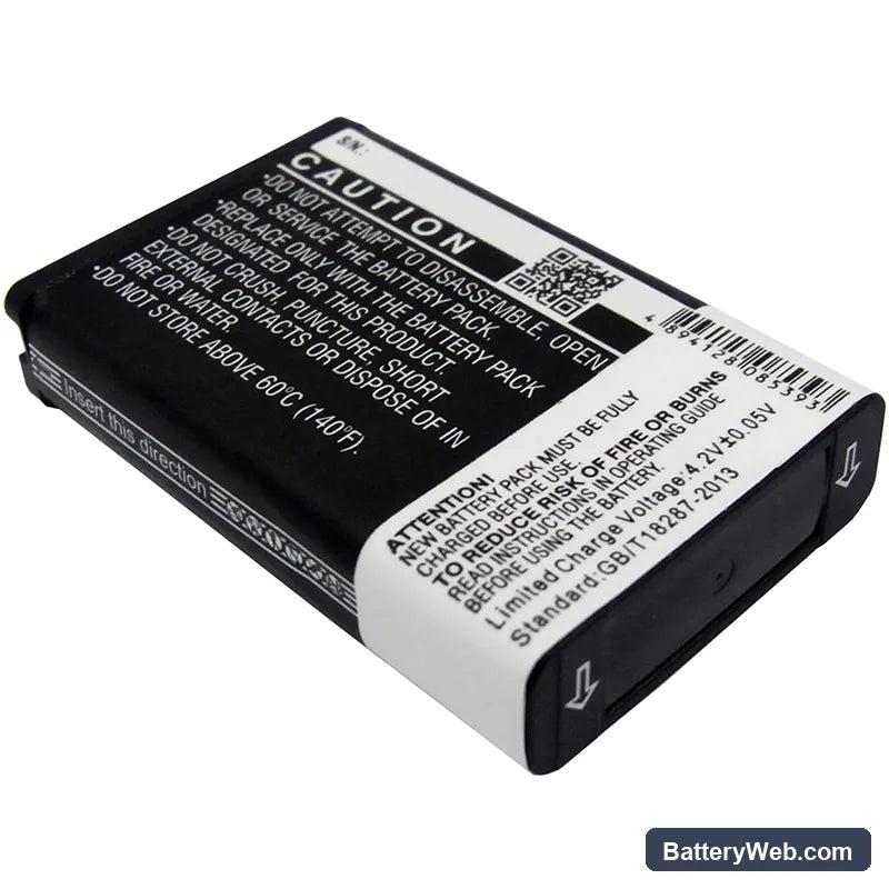 Garmin VIRB Replacement Battery, 3.7V, 2200mAh, Li-ion 3