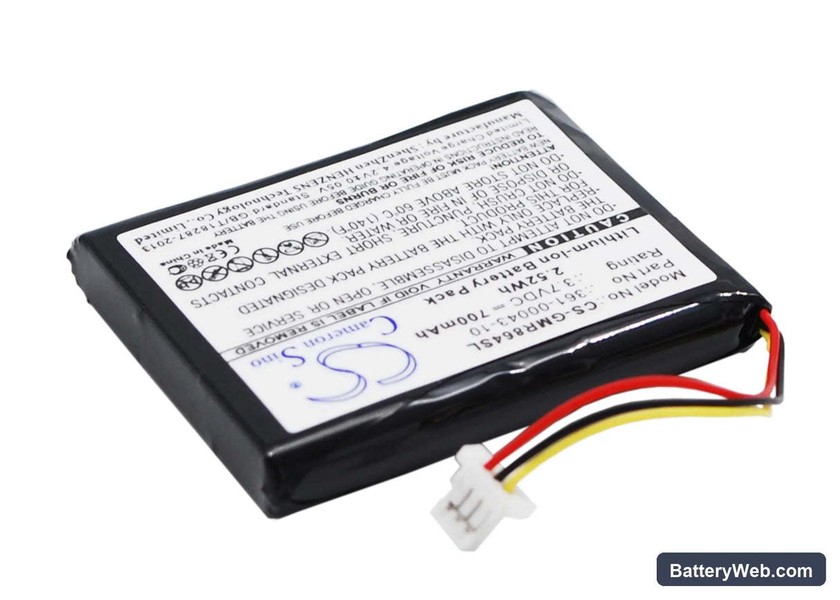 Garmin Delta Replacement Battery, 3.7V, 700mAh, Li-ion 3