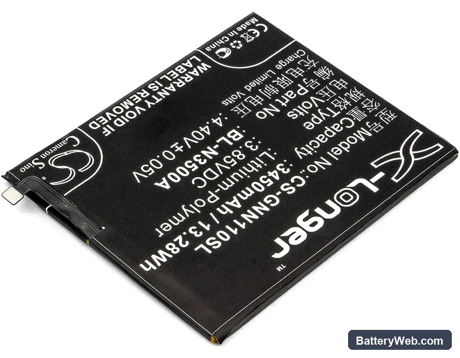 GIONEE Elife S10 Replacement Battery, 3.85V, 3450mAh, Li-Polymer 2