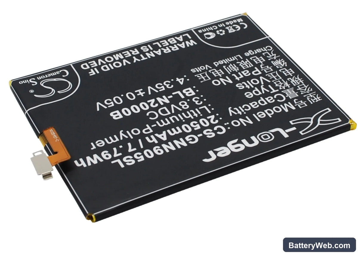 Fly IQ4516 Replacement Battery, 3.8V, 2050mAh, Li-Polymer 3