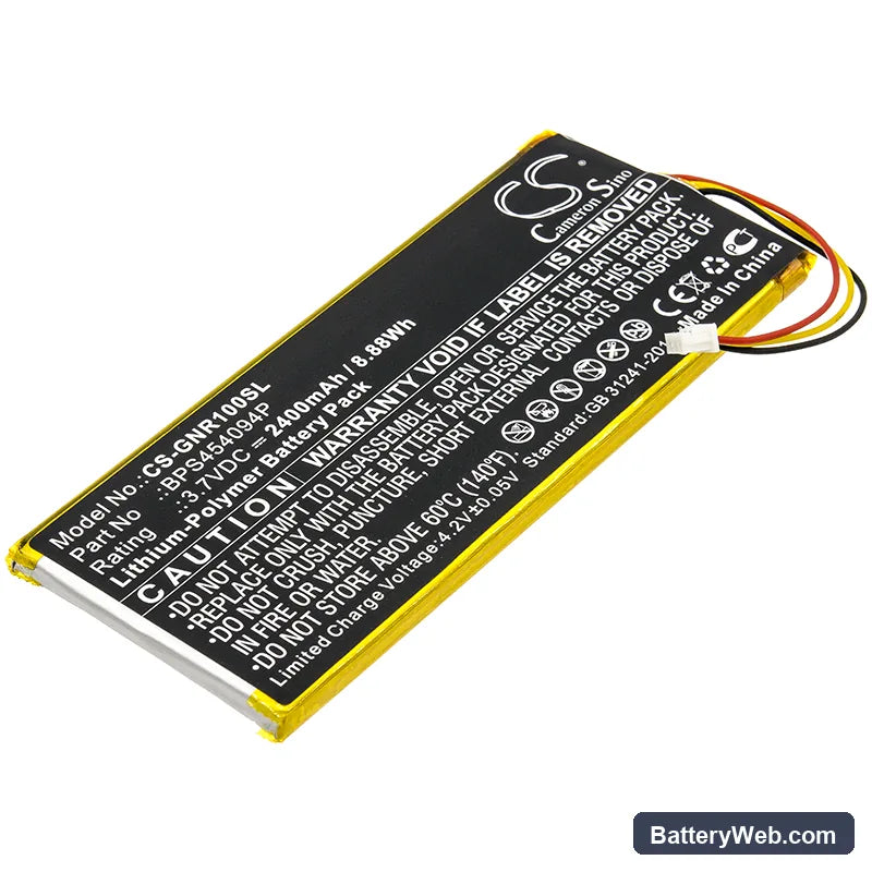 Geneva WorldRadio Replacement Battery, 3.7V, 2100mAh, Li-Polymer 1