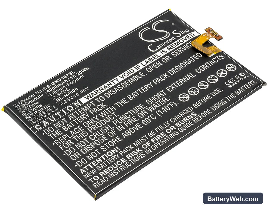 BLU Energy X LTE E0010UU Replacement Battery, 3.8V, 4000mAh, Li-Polymer 1