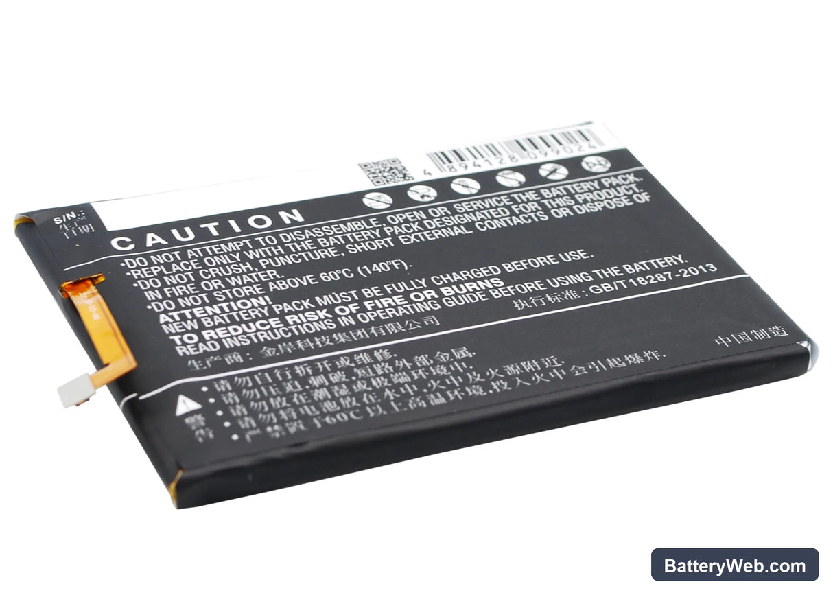 BLU Studio Energy Replacement Battery, 3.85V, 5000mAh, Li-Polymer 4