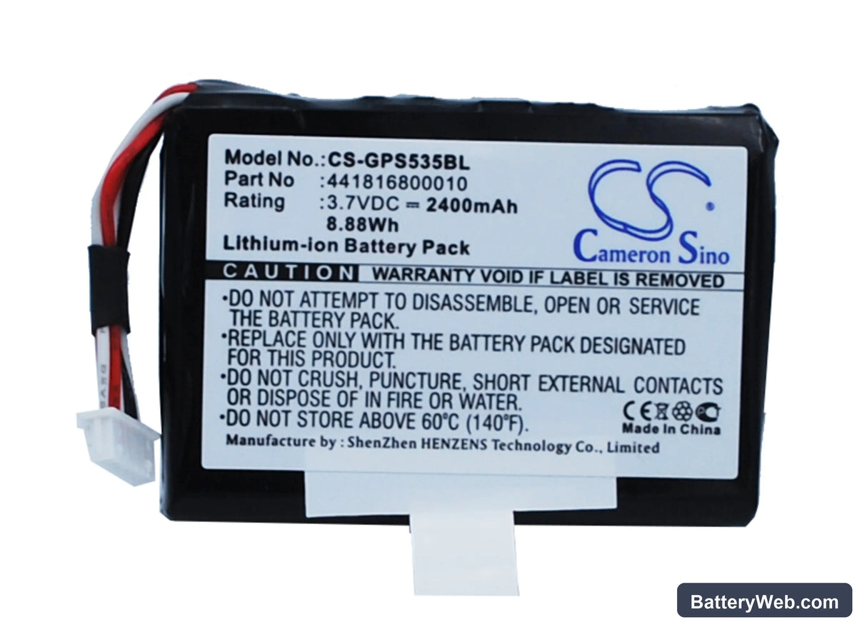 Getac PS535E Replacement Battery, 3.7V, 2400mAh, Li-ion 1