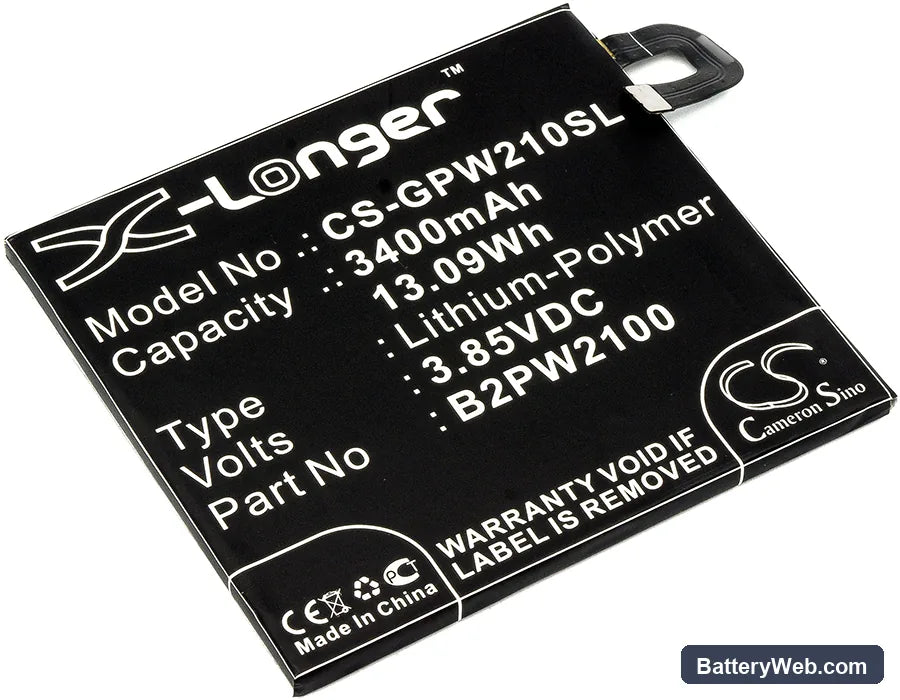 Google Pixel XL Replacement Battery, 3.85V, 3400mAh, Li-Polymer 1