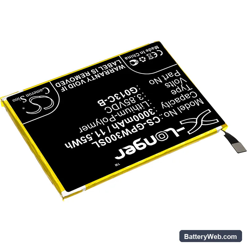 Google Pixel XL 3 Replacement Battery, 3.85V, 3000mAh, Li-Polymer 2