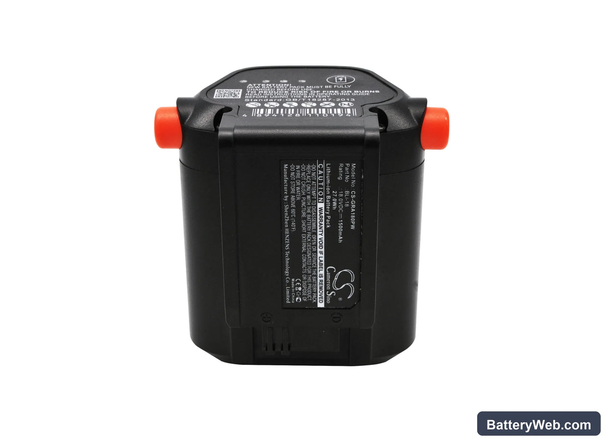 Gardena Accu Hedge Trimmer EasyCut Li-18/50 Replacement Battery, 18V, 1500mAh, Li-ion 5