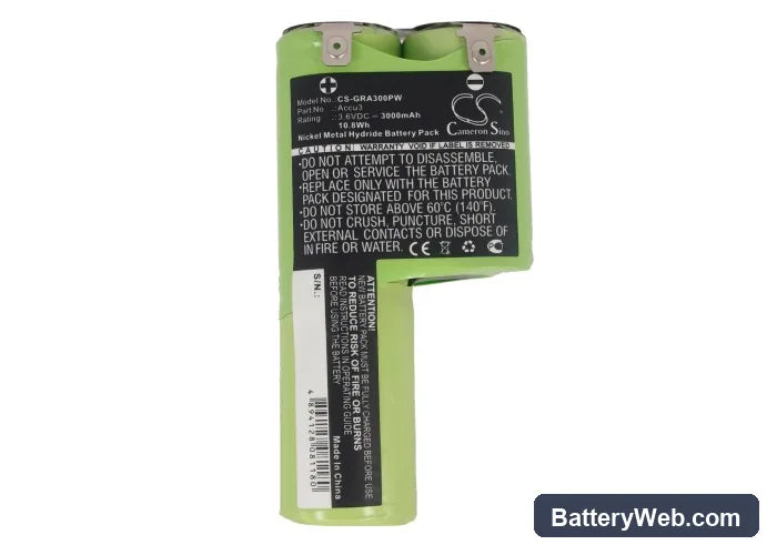 Gardena Grasschere Replacement Battery, 3.6V, 3000mAh, Ni-MH 5