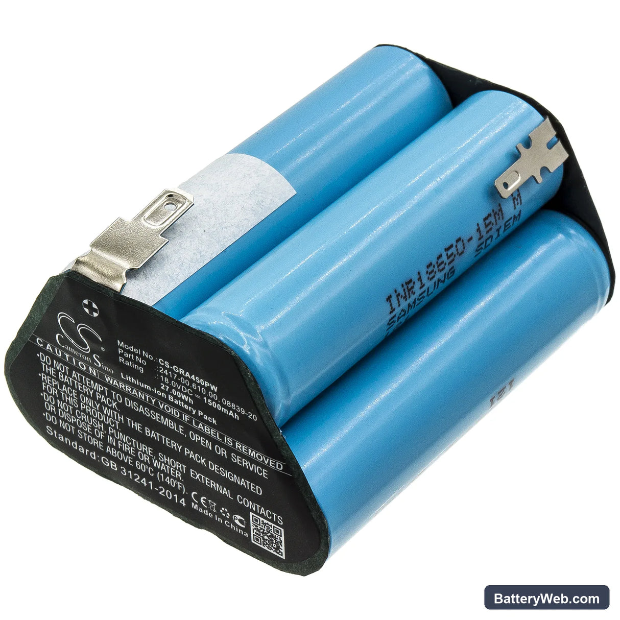 Gardena Accucut 400Li Replacement Battery, 18V, 1500mAh, Li-ion 1