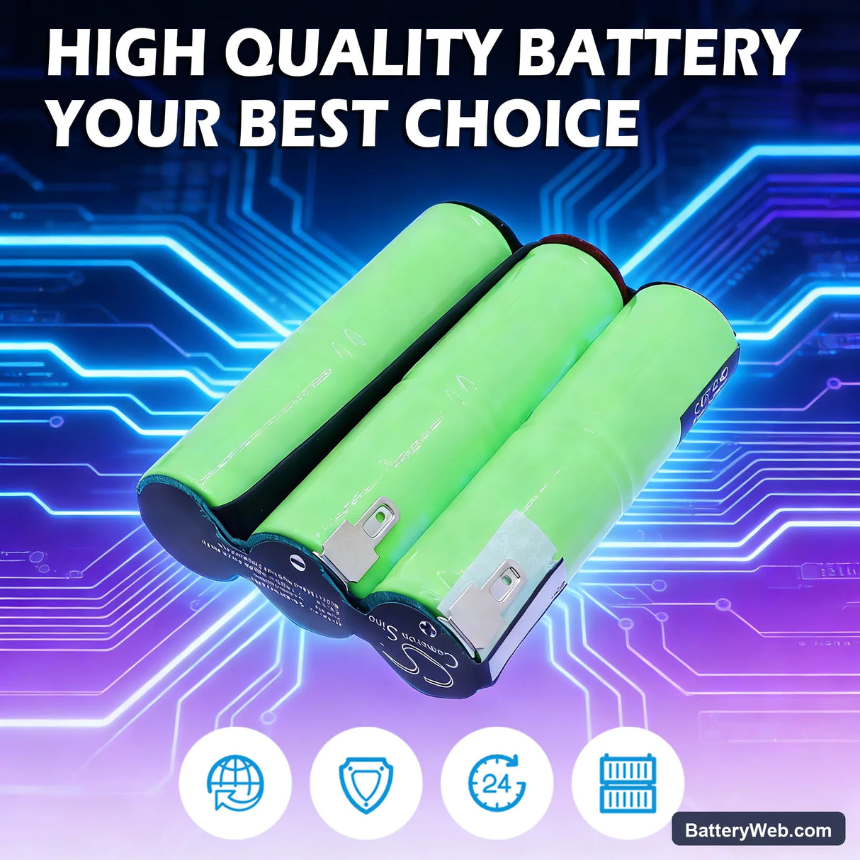 Wolf Garten Grasschere Replacement Battery, 7.2V, 3600mAh, Ni-MH 7