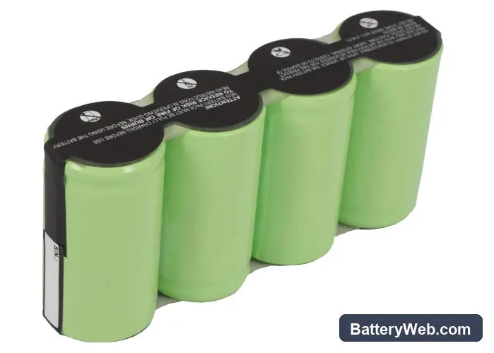 Gardena Rasenkantenschere 8802 Replacement Battery, 4.8V, 3600mAh, Ni-MH 4