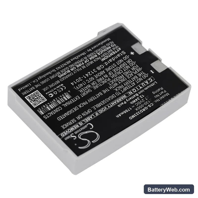CME BodyGuard 323 Replacement Battery, 7.2V, 1700mAh, Li-ion 2
