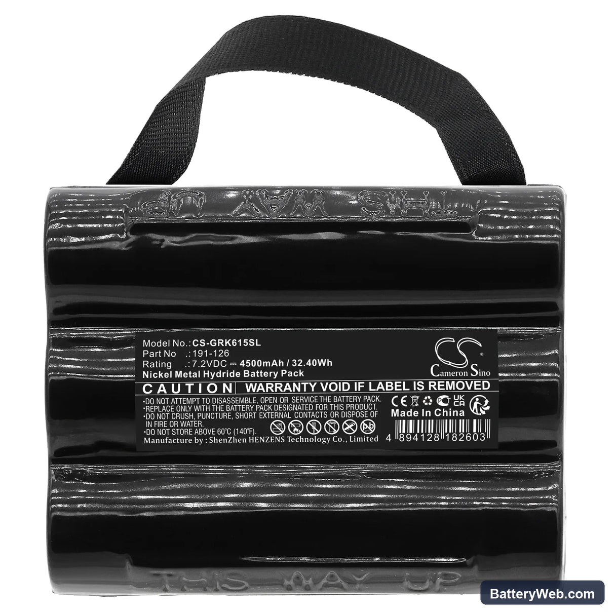 GE Druck DPI 610 Replacement Battery, 7.2V, 4500mAh, Ni-MH 5
