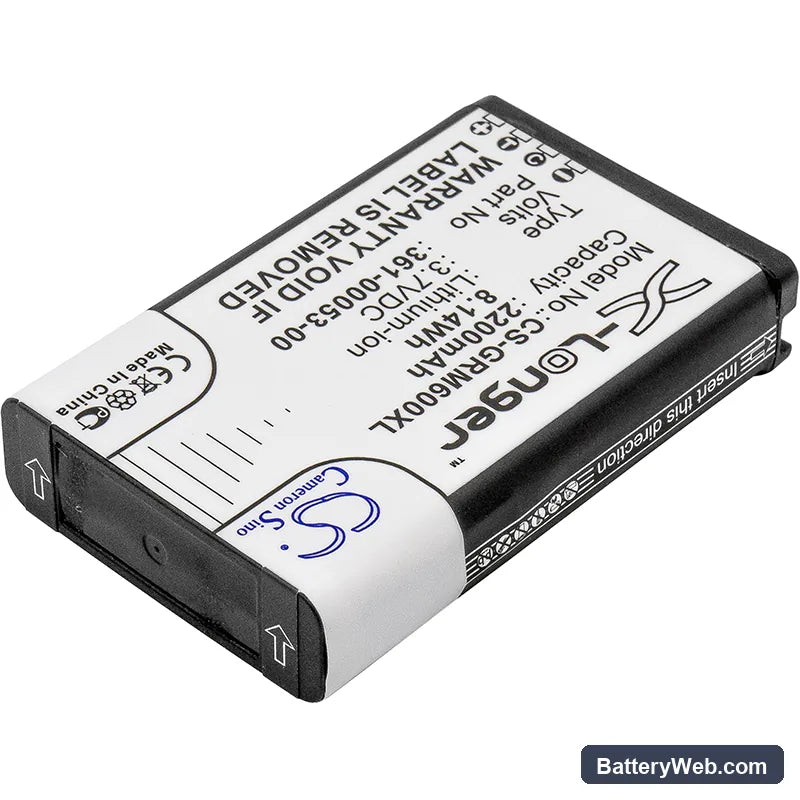 Garmin Montana 600 Replacement Battery, 3.7V, 2200mAh, Li-ion 2