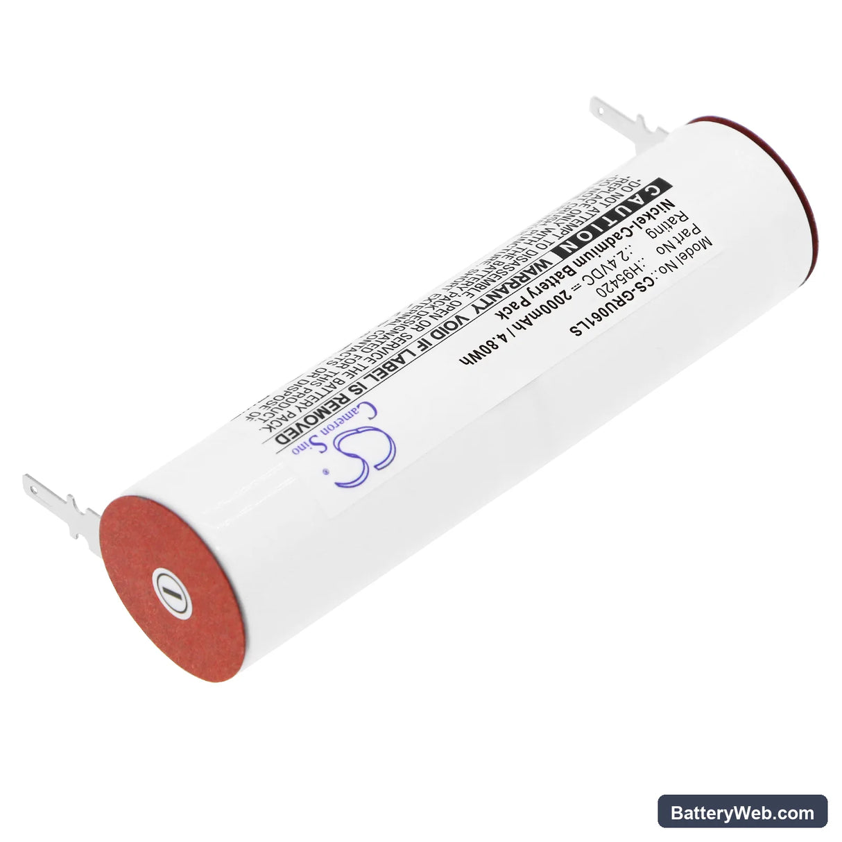 Legrand 061892 Replacement Battery, 2.4V, 2000mAh, Ni-CD 2