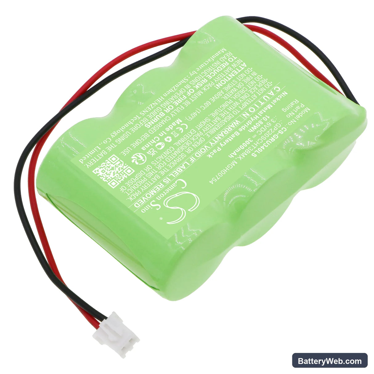 Legrand 061096 Replacement Battery, 3.6V, 3000mAh, Ni-MH 2