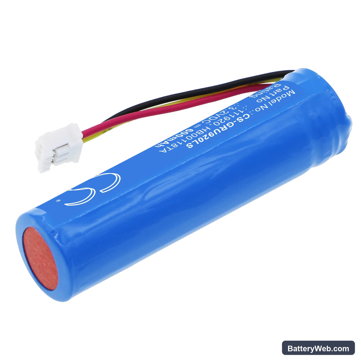 BAES BAES+DBR Uralife V Replacement Battery, 3.2V, 600mAh, LiFePO4 2