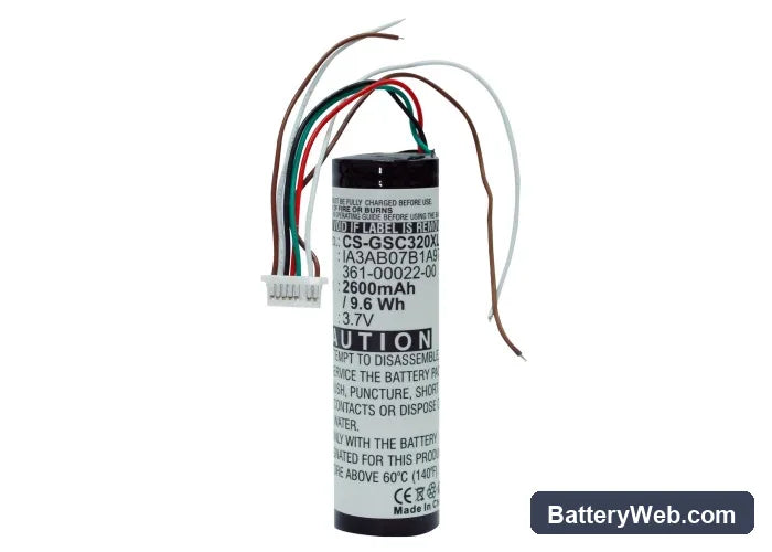 Garmin StreetPilot C320 Replacement Battery, 3.7V, 2600mAh, Li-ion 5
