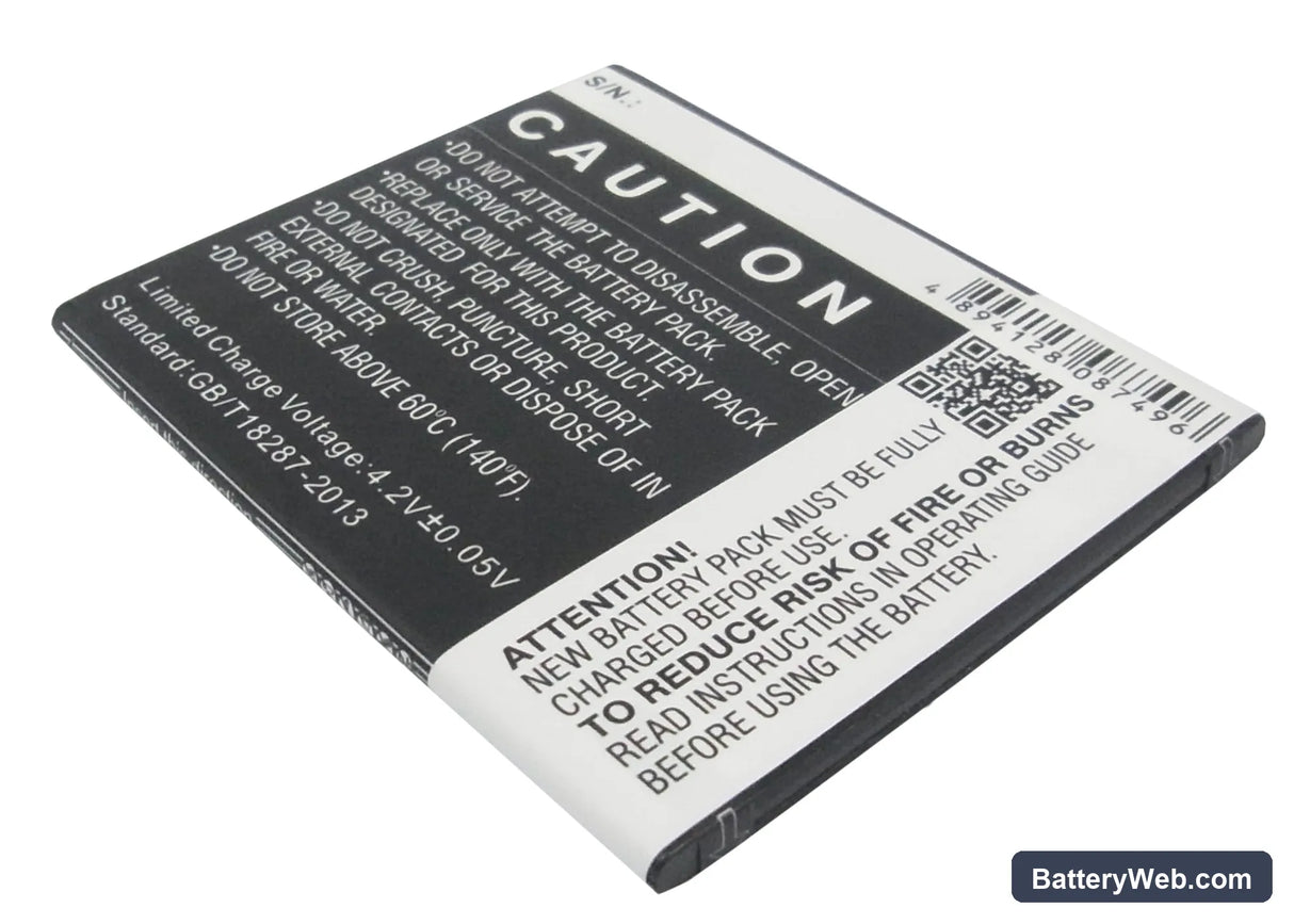GSmart S1 Replacement Battery, 3.7V, 2000mAh, Li-ion 4