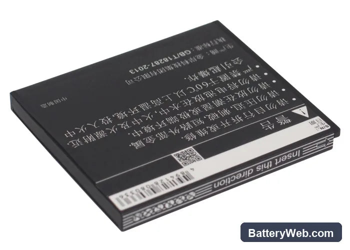 GSmart GS202 Replacement Battery, 3.7V, 1300mAh, Li-ion 4