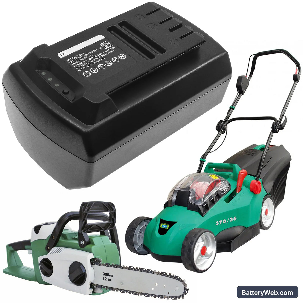 Gude Rasenmaher 370/36 Replacement Battery, 36V, 3000mAh, Li-ion 6