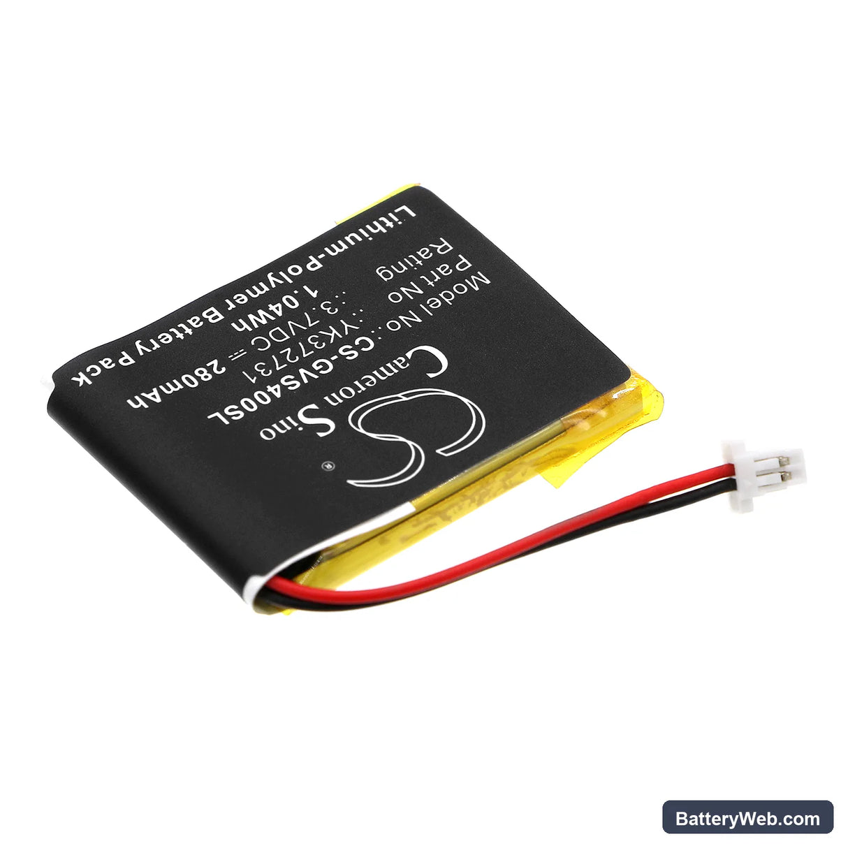 Golf Buddy Voice GPS Rangefinder Replacement Battery, 3.7V, 280mAh, Li-Polymer 2