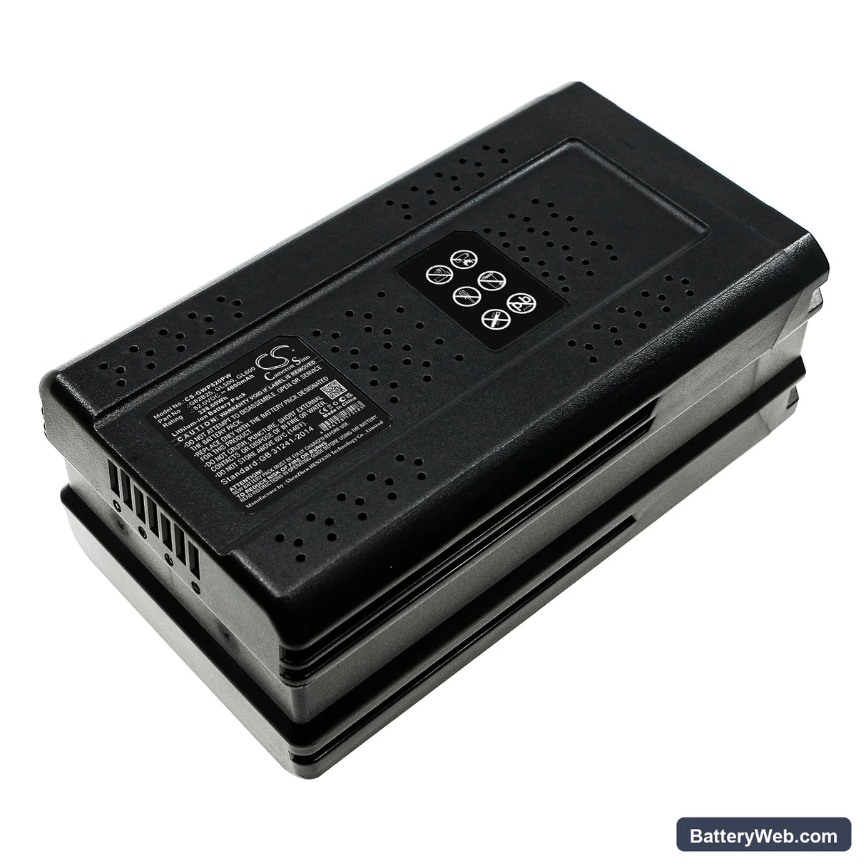 GreenWorks GC82LM46 Replacement Battery, 82V, 4000mAh, Li-ion 1