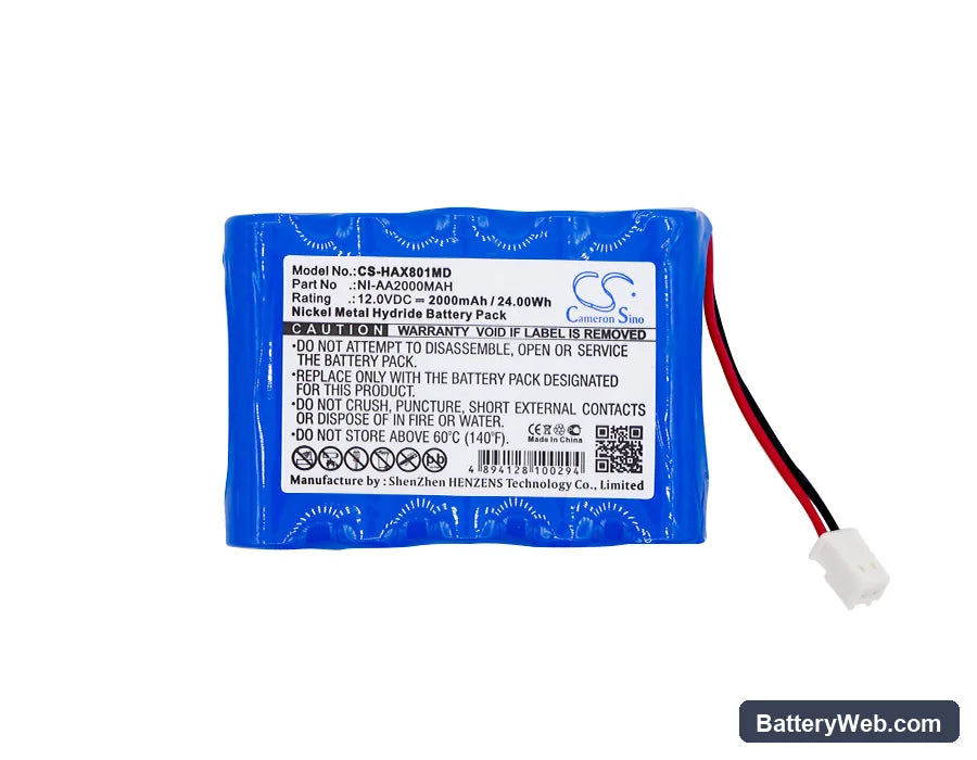 HUAXI HX801 Replacement Battery, 12V, 2000mAh, Ni-MH 5
