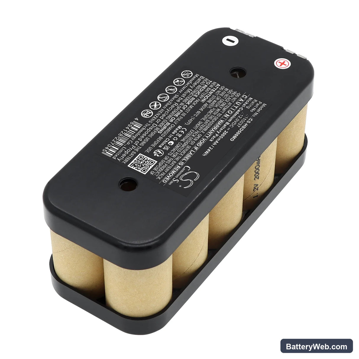 Hellige defibrillator Defiport NB Replacement Battery, 12.0V, 2000mAh, Ni-CD 2