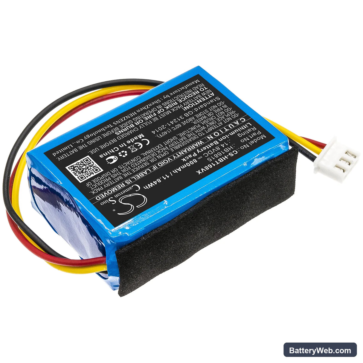HOBOT 168 Replacement Battery, 14.8V, 800mAh, Li-ion 2
