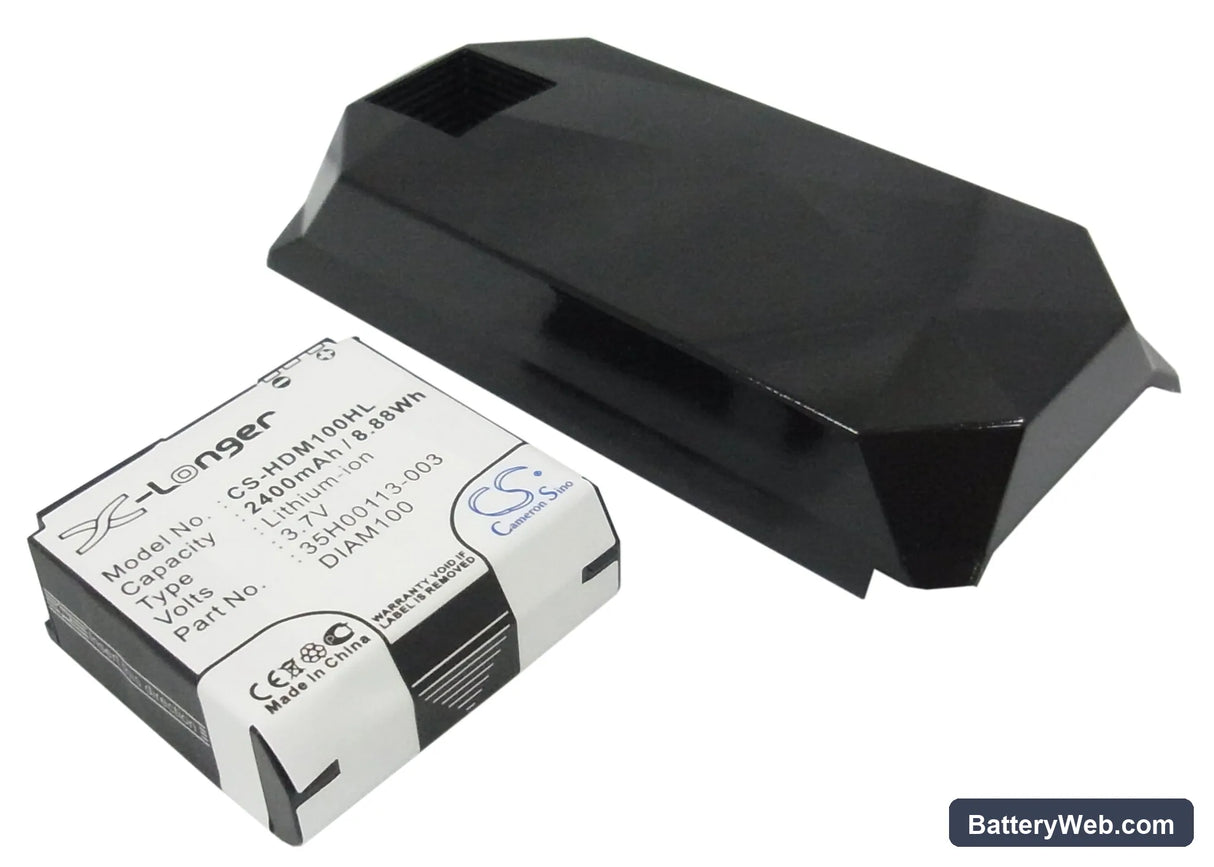 HTC Diamond Replacement Battery, 3.7V, 2400mAh, Li-ion 1