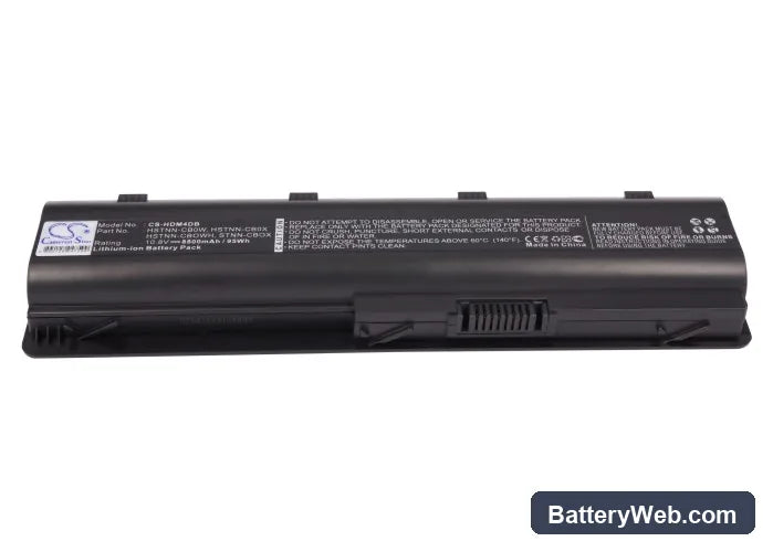 HP G62-113SO Replacement Battery, 10.8V, 8800mAh, Li-ion 5