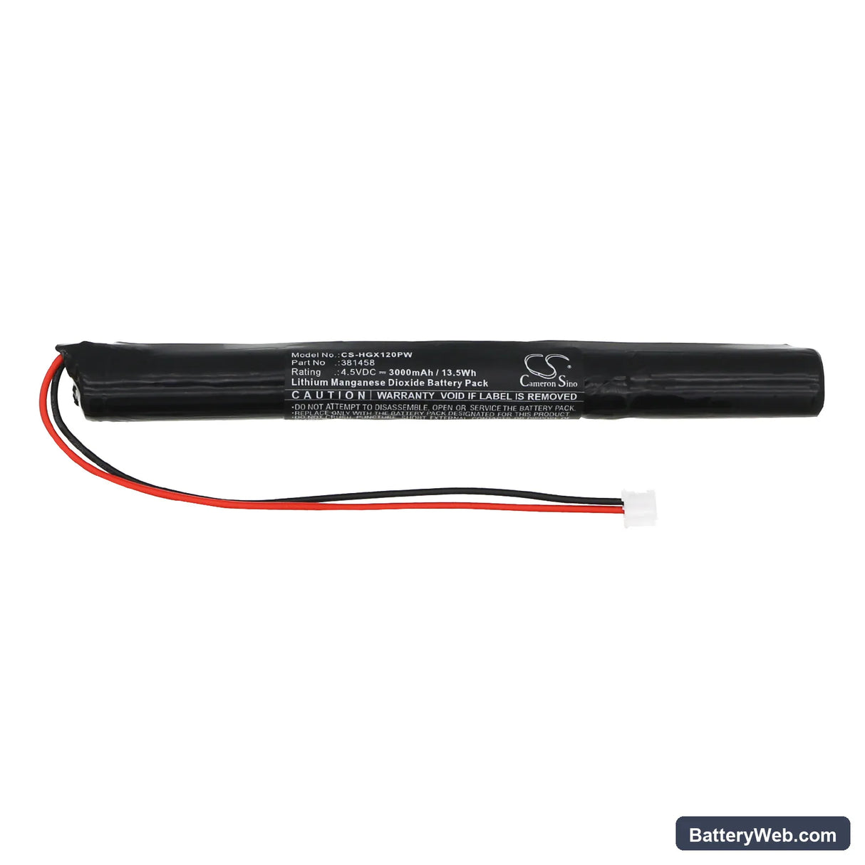 HILTI GX120ME Replacement Battery, 4.5V, 3000mAh, Li-MnO2 3