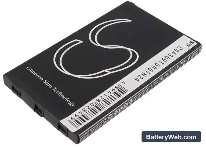 HP iPAQ Voice Messenger Replacement Battery, 3.7V, 1260mAh, Li-ion 3