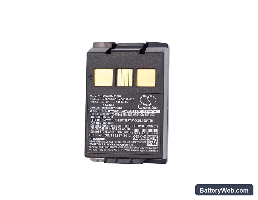 Hypercom M4230 Replacement Battery, 7.4V, 1800mAh, Li-ion 3