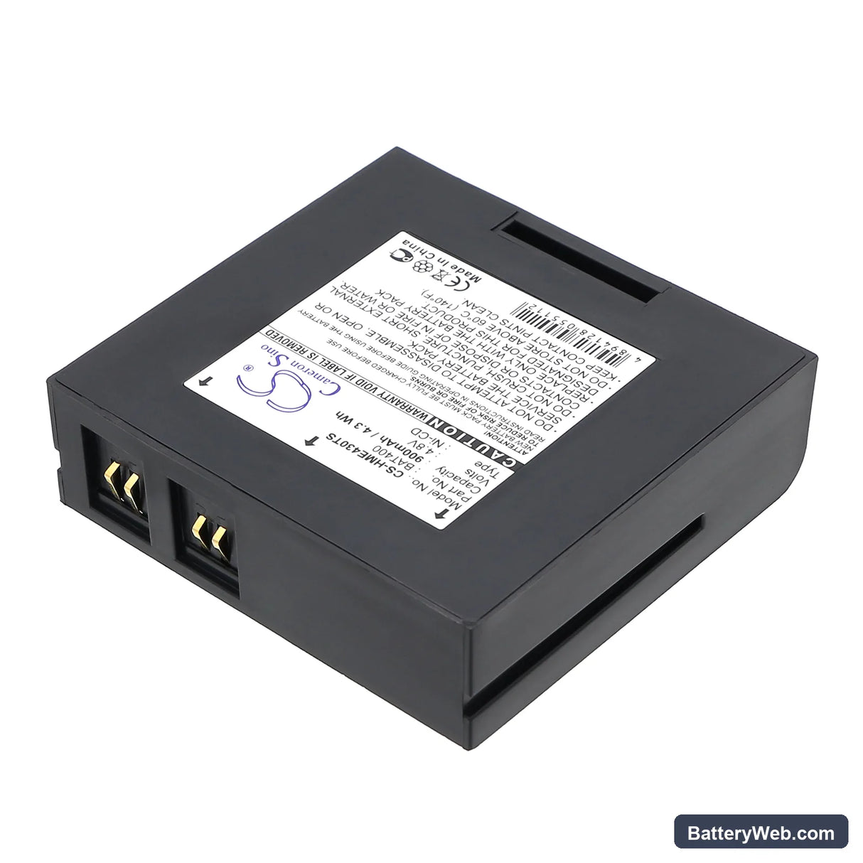 HME 400 Replacement Battery, 4.8V, 900mAh, Ni-CD 2