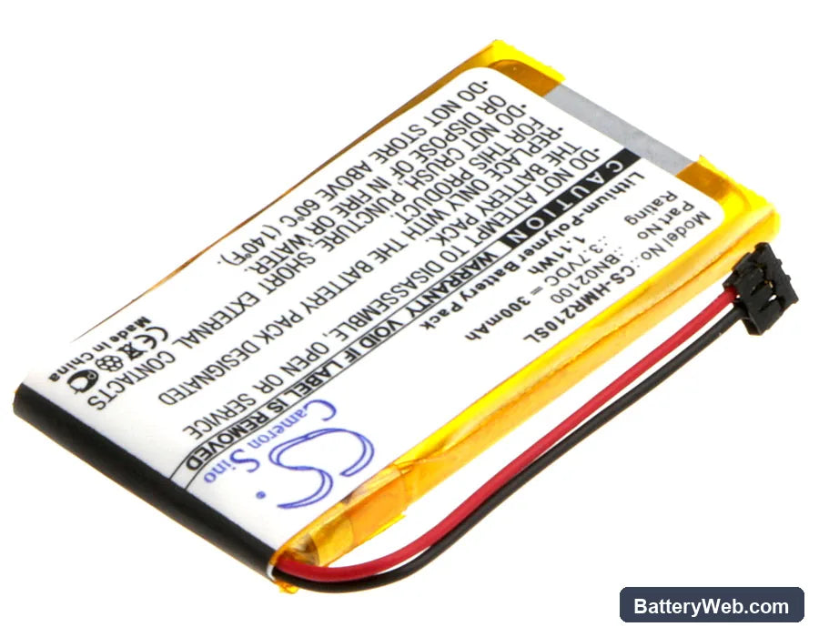 HTC Mini BL R120 Bluetooth Media Handset Replacement Battery, 3.7V, 300mAh, Li-Polymer 2