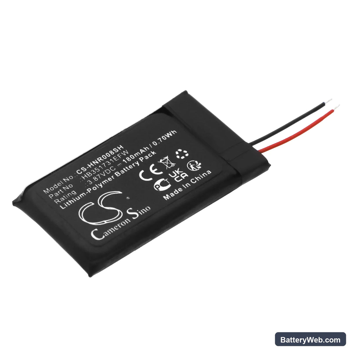 Huawei Band 7 Replacement Battery, 3.87V, 180mAh, Li-Polymer 1