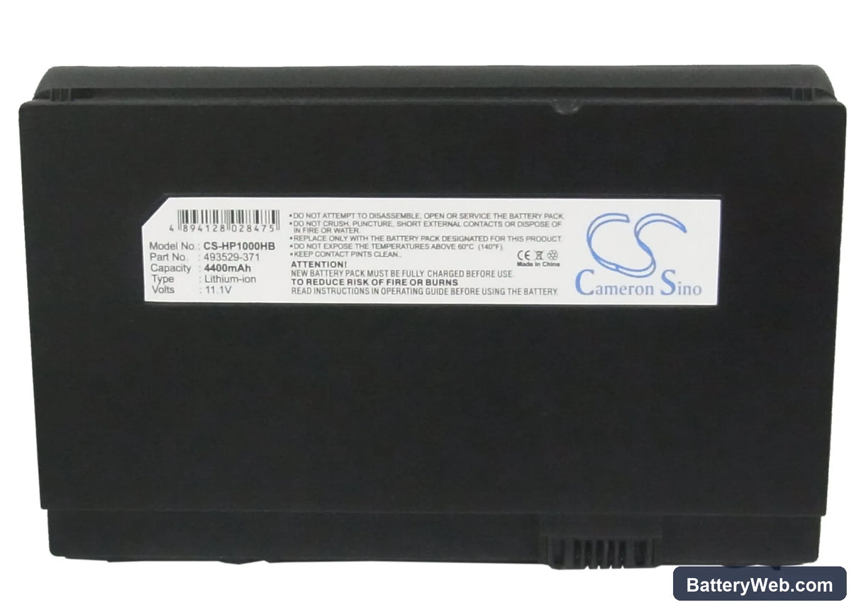 HP Mini Replacement Battery, 11.1V, 4400mAh, Li-ion 5