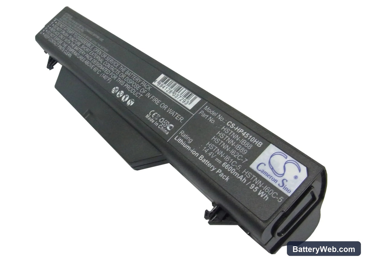 HP Probook 4510s Replacement Battery, 14.4V, 6600mAh, Li-ion 1