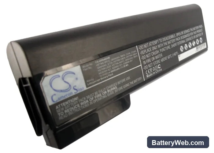 HP EliteBook 8460p Replacement Battery, 10.8V, 6600mAh, Li-ion 2
