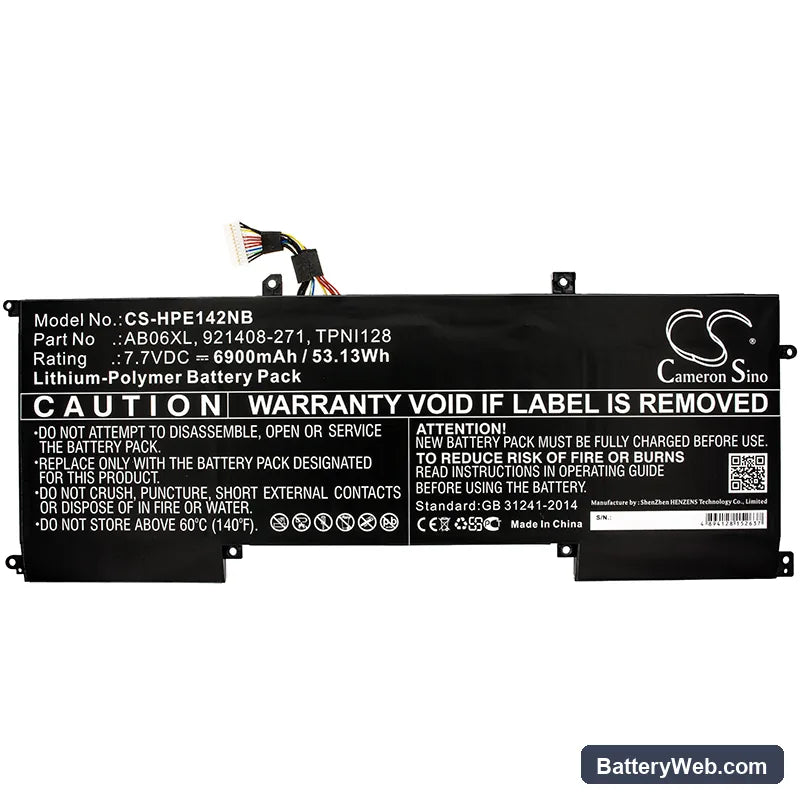 HP Envy 13-AD142TU Replacement Battery, 7.7V, 6900mAh, Li-Polymer 3