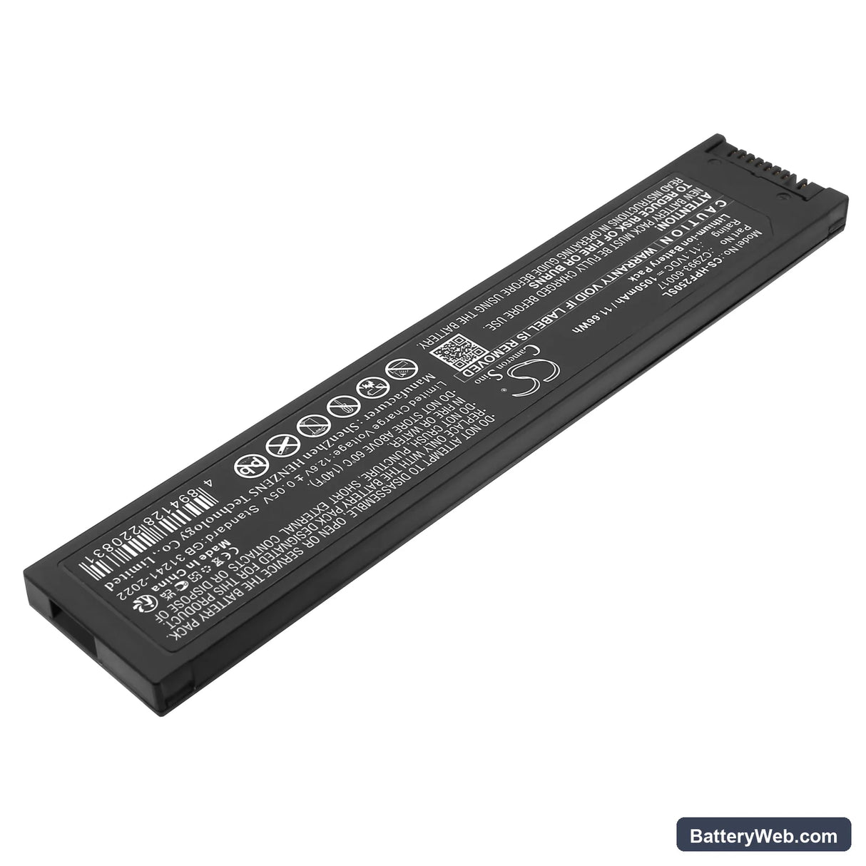 HP HP OfficeJet 200 Mobile Printer Replacement Battery, 11.1V, 1050mAh, Li-ion 2