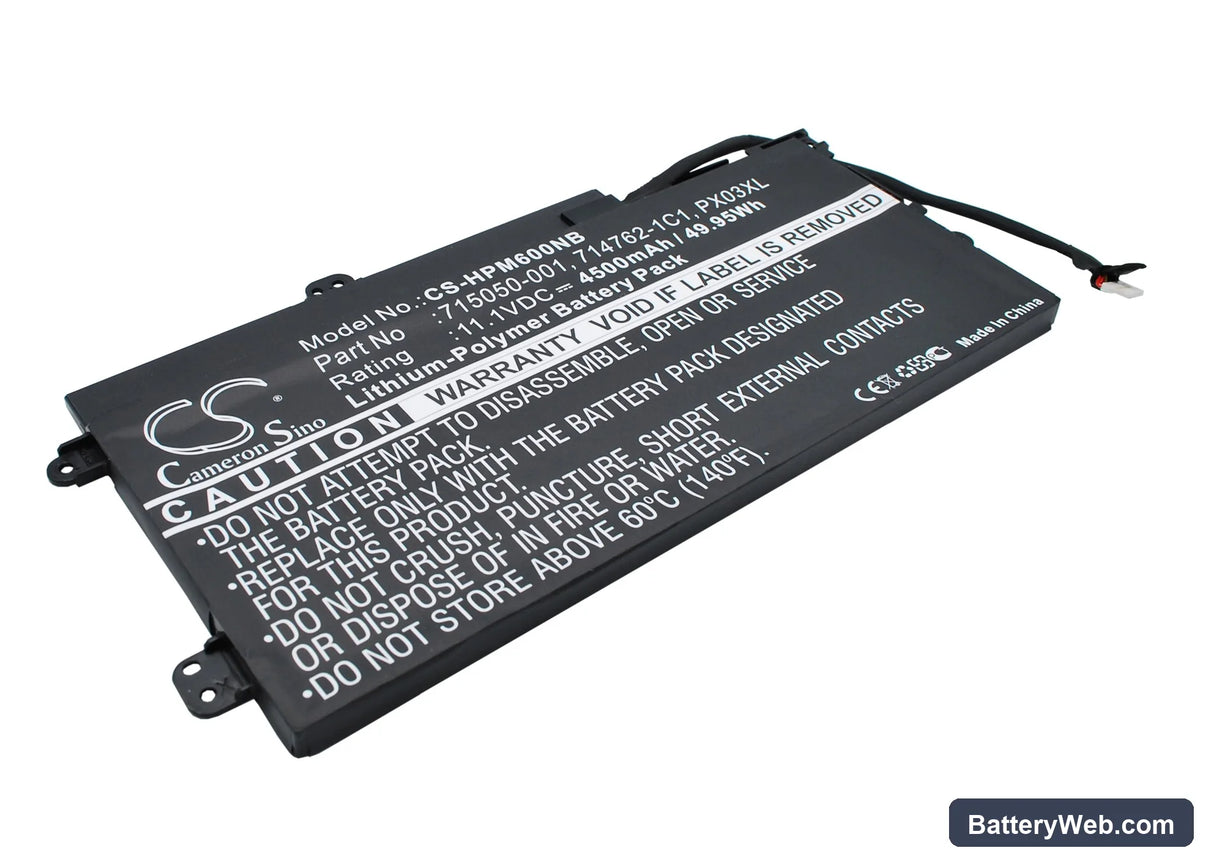 hp Replacement Battery, 11.1V, 4500mAh, Li-Polymer 2